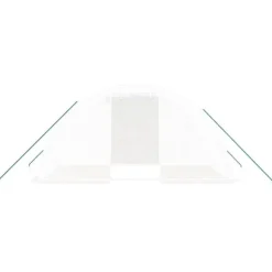 Växthus med stålram vit 8 m² 4x2x2 m