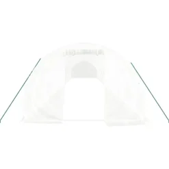 Växthus med stålram vit 54 m² 18x3x2 m