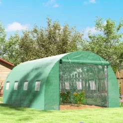 Växthus Tunnel, 398x298x198 cm, Grön