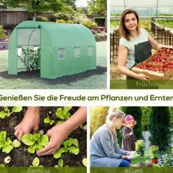 Växthus, 350x200x200 cm, Grön