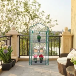 Växthus, 128x60x40 cm, Grön