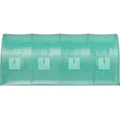 Växthus, 450x200x200 cm, Grön, Galvaniserat stål