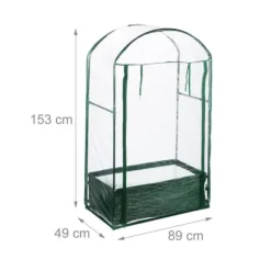 Växthus, 153x89x49 cm, Transparent