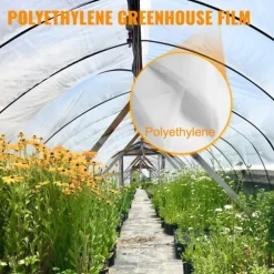 Växthusfilm, polyetenfilm 32x25 fot, växthusplast - optimal för odling och skydd av växter.