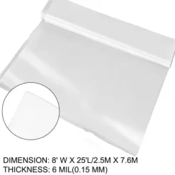 Växthusfilm 243,8x762 cm Polyeten