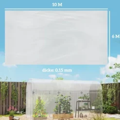 Växthusfilm, 700x800 cm, Transparent