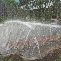 Växthusfolie 8x10 m, vattentät med UV-skydd, extra tjock, transparent