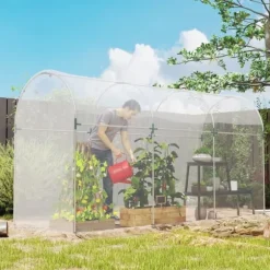 Växthusfolie 8x10 m, vattentät med UV-skydd, extra tjock, transparent
