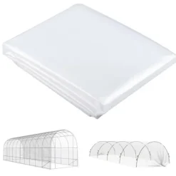 Växthusfolie 8x10 m, vattentät med UV-skydd, extra tjock, transparent