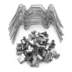 Växthusklamrar i Rostfritt Stål 100-Piece