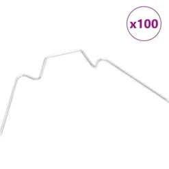 Växthusklämmor 100 st W-typ galvaniserat stål