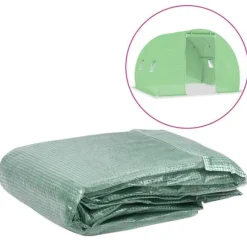 Växthusöverdrag för 6 m² - Skydd mot väder och fågel | Färg: Grön | Storlek: 200x300x200 cm