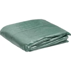 Växthusöverdrag i PE - Skydda dina växter | Färg: Grön | Storlek: 255x255x194 cm