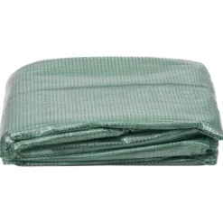 Växthusöverdrag i PE - Skydda dina växter | Färg: Grön | Storlek: 255x255x194 cm