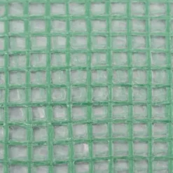 Växthusöverdrag med 20 fönster och dörr | Färg: Grön | Storlek: 300x1500x200 cm | 45 m²