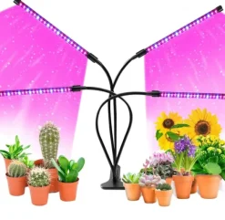 Växtlampa / växtbelysning med 4 flexibla LED lysrör 1-pack