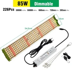 Växtlampa, dimbar, fullspektrum,X850L, EU