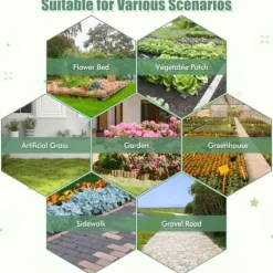 Växtskyddstyg, 25x2 m, Svart