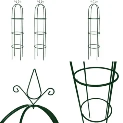 Växtstöd obelisk 2 st - Rosenbåge - Spaljé - Home & Living