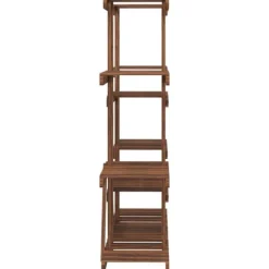 Växtställ - Living Växtställ 110x25x110,5 cm massivt granträ