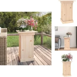 Växtställ - Living Växtställ 40x40x60 cm massiv furu