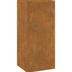 Växtställ 2 pcs Rostig 24 x 24 x 55 cm Väderbeständig stål