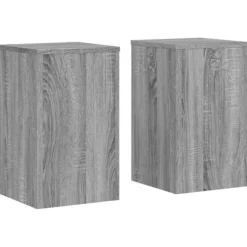 Växtställ 2 st grå sonoma 30x30x50 cm konstruerat trä