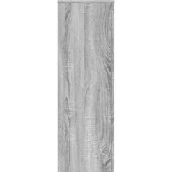 Växtställ 2 st grå sonoma 33x33x100 cm konstruerat trä