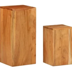 Växtställ 2 st massivt akaciaträ