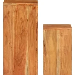 Växtställ 2 st massivt akaciaträ