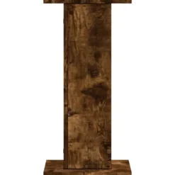 Växtställ 2 st rökfärgad ek - Stabilt konstruerat trä | Storlek: 30x30x60 cm