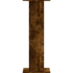 Växtställ 2 st rökfärgad ek i konstruerat trä - Stabilt och hållbart | Storlek: 30x30x80 cm