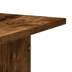 Växtställ 2 st rökfärgad ek i konstruerat trä - Stabilt och hållbart | Storlek: 30x30x80 cm