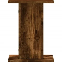 Växtställ 2 st rökfärgad ek 30x30x40 cm konstruerat trä