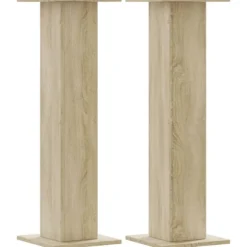 Växtställ 2 st sonoma-ek 30x30x95 cm konstruerat trä