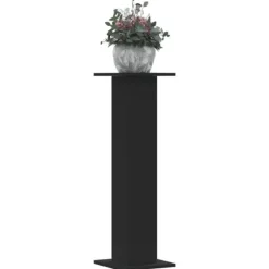 Växtställ 2 st svart 30x30x95 cm konstruerat trä