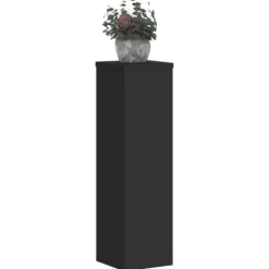 Växtställ 2 st svart 17x17x60 cm konstruerat trä