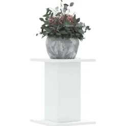 Växtställ 2 st vit 30x30x40 cm konstruerat trä