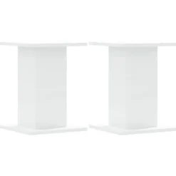 Växtställ 2 st vit 30x30x40 cm konstruerat trä