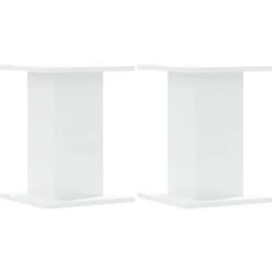 Växtställ 2 st vit 30x30x40 cm konstruerat trä