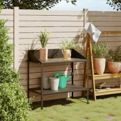 Växtställ antracit 100x54,5x100 cm galvaniserat stål