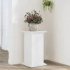 Växtställ av konstruerat trä - Stabilt och stilrent | Storlek: 33x33x60 cm | Färg: Vit