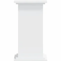 Växtställ av konstruerat trä - Stabilt och stilrent | Storlek: 33x33x60 cm | Färg: Vit