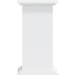 Växtställ av konstruerat trä - Stabilt och stilrent | Storlek: 33x33x60 cm | Färg: Vit