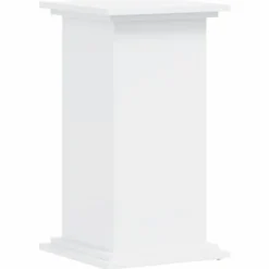 Växtställ av konstruerat trä - Stabilt och stilrent | Storlek: 33x33x60 cm | Färg: Vit