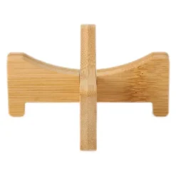 Växtställ Bambu Blomkruka Bricka Korsformad Multifunktion för Husdjurshem Kök 17,5x5cm