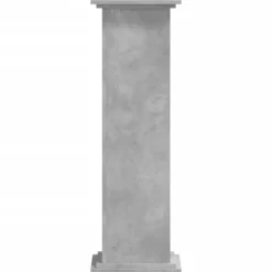 Växtställ betonggrå 33x33x100 cm konstruerat trä