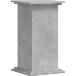 Växtställ betonggrå 33x33x60 cm konstruerat trä