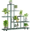 Växtställ, Flerlagersdesign, Bärbar och Hållbar,H9036 Grön