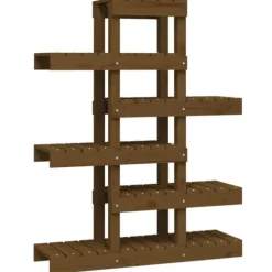 Växtställ honungsbrunt 85x25x109,5 cm massiv furu